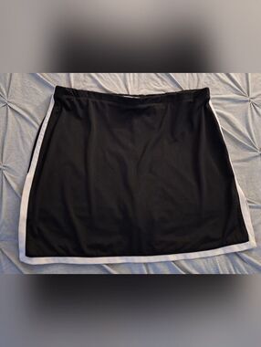NY &Co M Black Skort With White Trim Stretch Built In Shorts⁸